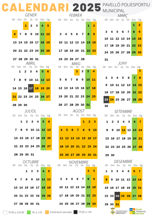 Calendari 2025