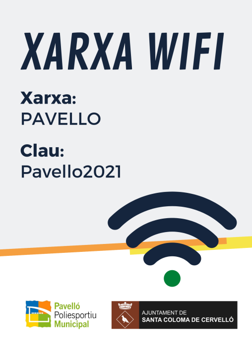 Wifi al pavelló